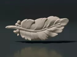 Feather high poly 3D print model