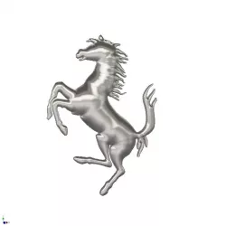 Ferrari horse logo 3D print model