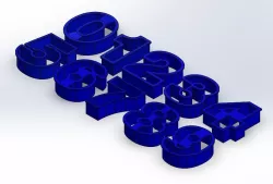 Frames of Cookies - All numbers 3D print model