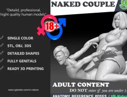 Funny Massage Couple 1803082 3D print model