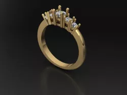 Gems Ring 3D print model