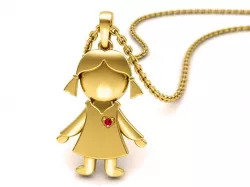 Girl Pendant - Baby pendant Own Design 3D print model