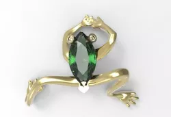 Gold frog stones STL 3D print model