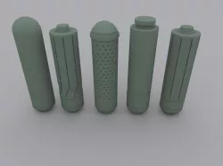Green Arrow arrow heads 3D print model