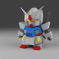 Gundamlike SD Mecha 3D print model