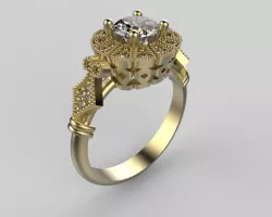 Halo ring002 3D print model