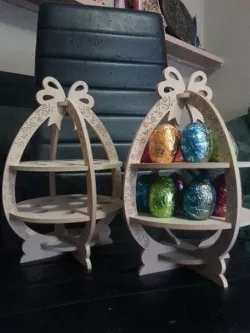 Happy Easter Egg holder 3D print model