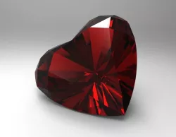 Heart Shape Gem 3D print model