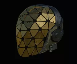Helmet from Deus Ex Mankind Divided for 3D-printing 3D print model