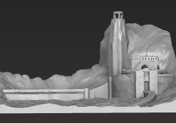 Helms Deep the Lord of the Rings 3D printable 3D print model