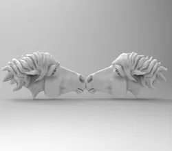 horse 3D print model
