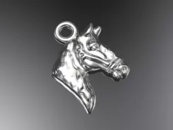 Horse head pendant 3D print model