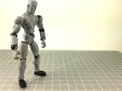 Human ExoSkin action pack for ModiBot Mo figure kit 3D print model