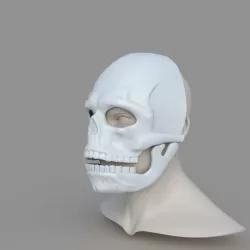 James Bond Spectre Mask Skull Skeleton Scary Halloween Carnival  3D print model