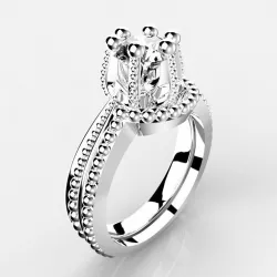 JEWELRY BRIDAL SET BEAD STYLES  -  DOWNLOAD AND PRINT- Ic14-B-BS 3D print model