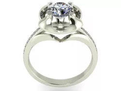 JEWELRY ENGAGEMENT RING STL FILE FOR DOWNLOAD AND PRINT- CC32 3D print model