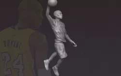 Kobe Bryant 3D printing ready stl obj formats 3D print model