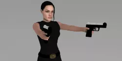 Lara Croft Tomb Raider Jolie ready for full color 3D printing 3D print model