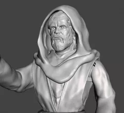 LAST JEDI INSPIRITED OLD LUKE ACTION FIGURE 3D print model