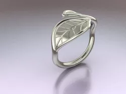 Leaf Ring 3D print model