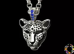 Light leopard pendant with enamel 0076 v2 3D print model