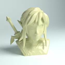 Link -Legend of Zelda- BOTW Bust 3D print model