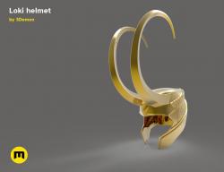 Loki helmet 3D print model