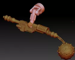 LUCIFER the moorningstar Weapon set 3 Gladiator king 3D print model