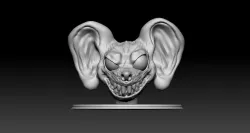 Mad Mouse Head 3D print model