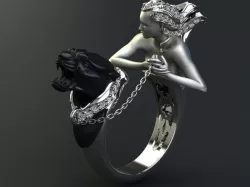 Magerit Ring 3D print model
