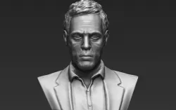 MD Gregory House bust 3D printing ready stl obj formats 3D print model
