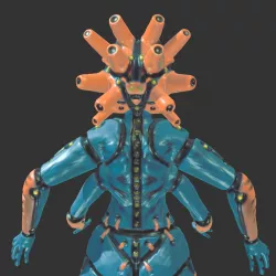Mech Goddess 3D print model