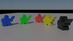 Meeple Knights 3D print model
