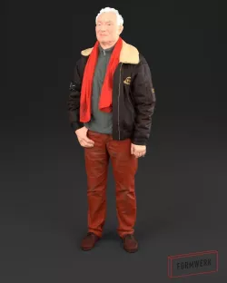 men 02 Pilot - 3D scan printable 3D print model