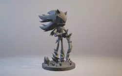 Mephiles the Dark Sonic X 3D print model