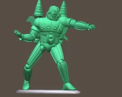 MICRONAUTS FORCE COMMANDER Mego toy soldier figure 3D print model