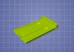 Miele fridge door handle opener plate 3D print model