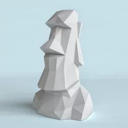 Moai Poly 3D print model