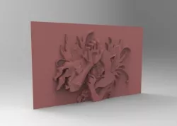 Modern 3D Printing wall frame 3D print model