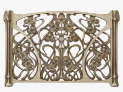 modern Art Nouveau Screen 3D print model