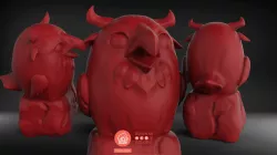 Monster bird totem 3D print model