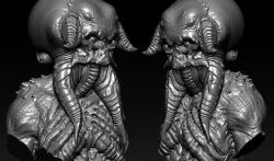 Monster BUST 3D print model