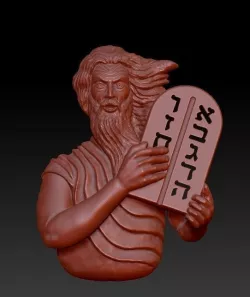 Moses stl cad cam 3D print model