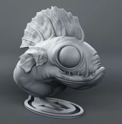 Murloc Bust - 3D Print 3D print model