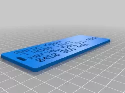 My Customized Customizer Version of luggage label