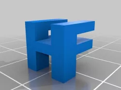My Customized Two Letter Sculpture F+H