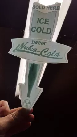 Nuka-Cola Sign inspired by Fallout 3D print model