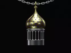 Onion dome pendant 3D print model
