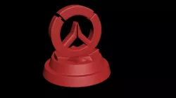 Overwatch logo 3D print model