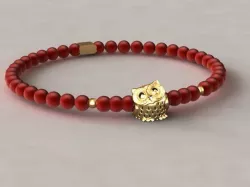 owl bead 3D print model